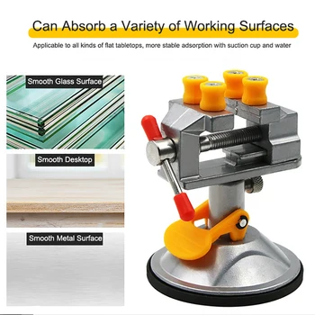 

360 Degrees Rotary Table Vise Wear-Resistant Adjustable Multifunction Bench Vice Fixed Frame Sucker Clamp Screw For Repairing