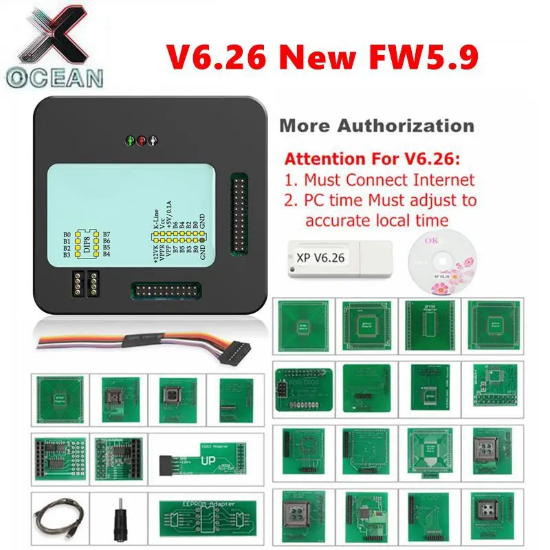 Новейший черный металлический бокс XPROG 5 55 86 6 12 17 M V6.26 Auo ECU Программатор