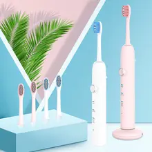 Ультра звуковая электрическая зубная щетка электронная зубная щетка сменные головки перезаряжаемый звуковой зубная щетка гигиена полости рта