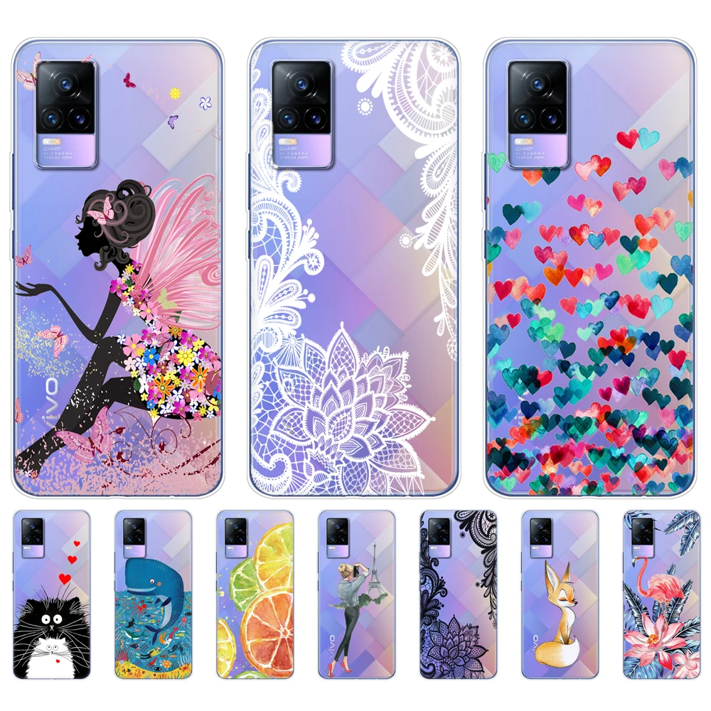 Per Vivo V21 Custodia Per Vivo V21E 4G Custodia Morbida Custodia Posteriore In Silicone Custodia Per Telefono Per Vivo V21E 5G Vivo V21 4G 5G Coque Tp