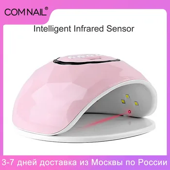 

Pink F6 86w UV LED Nail Lamp Gel Polish LCD Display Fashion Manicure Apparatus Gel Nail Dryer Auto Sensor 39 Leds Nail Lamp