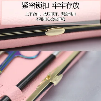 

Beauty Eyelashes Tweezers for Leather Case Storage Box Planting Graft Eyelashes Tool Clip Protection Box Beauty Tweezers Foreski