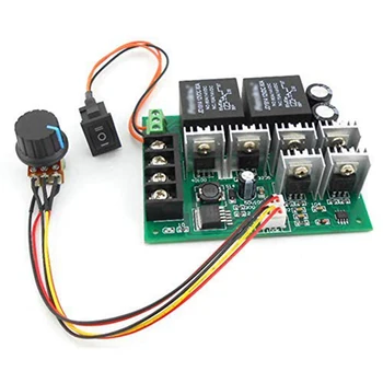 

DC 10-50V 40A High Power 12V 24V 36V 48V Motor Governor Motor Speed Controller Board PWM Reversing Switch