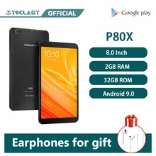 Teclast p80x 8 Polegada tablet android 9 1280 × 800 ips 4g rede & chamada sc9863a octa núcleo 2gb ram 32gb rom câmeras duplas tablets pc