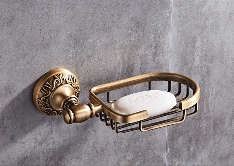 soap basket Аксессуары для ванной комнаты, вешалка для полотенец, держатель для бумаги, держатель для полотенец, угловая полка, держатель для туалетной щетки, крючок для халата, антикварные аксессуары для ванной комнаты - Цвет: soap basket