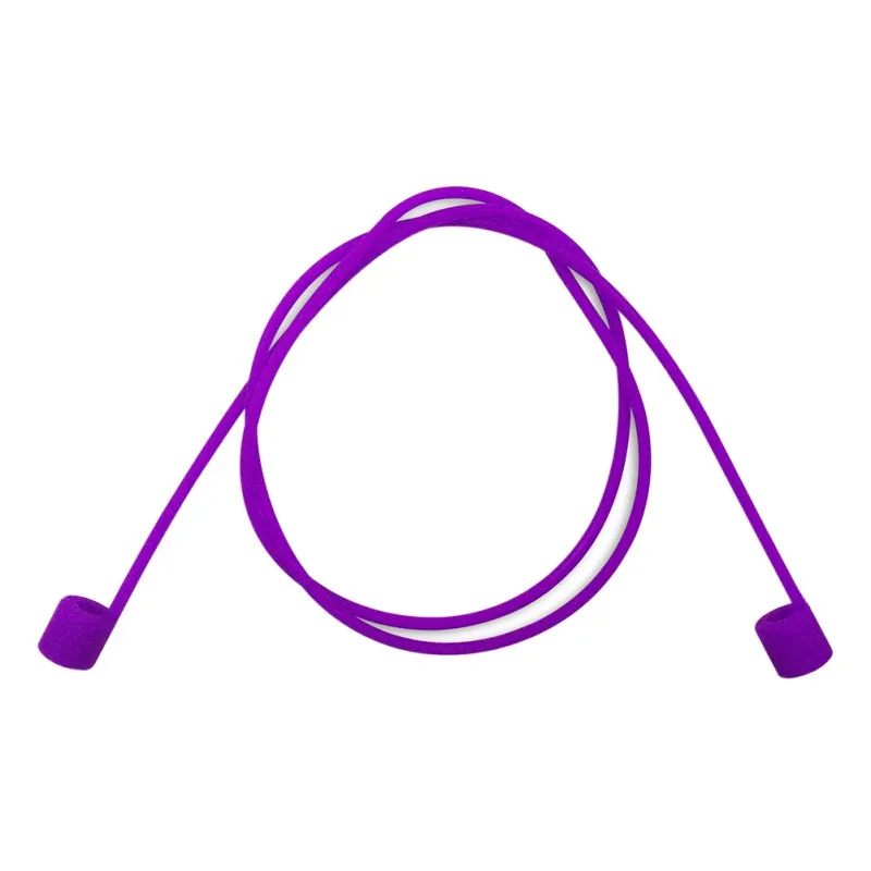 Purple 55cm 1 магнитный ремешок для наушников для Apple аксессуары для Airpods анти-потеря наушников Магнитный шнур силиконовый шнур-кабель для Airpods - Цвет: Purple 55cm