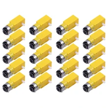 

20 Pieces DC 70MA (3V) Robot Intelligent Car DIY Dual Shaft Gear TT Motor for Robot Car MCU 7X2.2X1.8cm