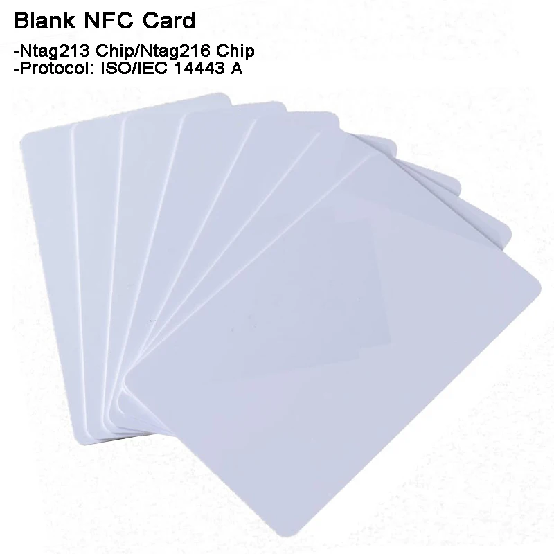 

NFC-Card Ntag213-chip Ntag216 13.56MHz ISO14443A-Protocol Support Read/Write for Access control/Parking/Membership management