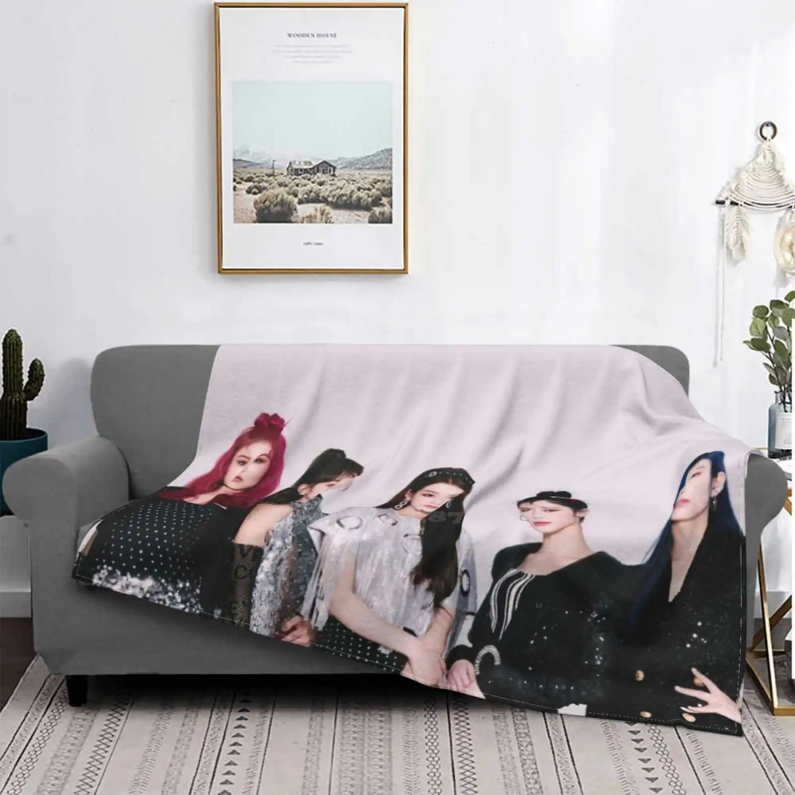 Numero Segreto Kpop Nuova Vendita Stampa Personalizzata Flanella Coperta Morbida Numero Segreto Kpop Numero Segreto Kpop Jinny Lea Soodam Parrucca