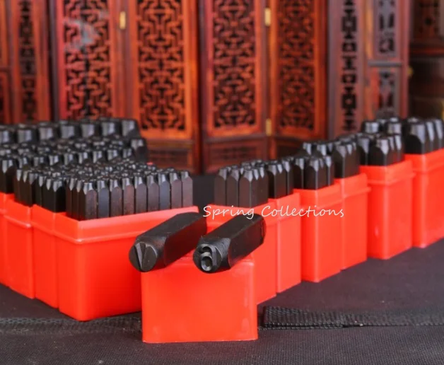 High-carbon steel 3/4/5mm 0~9 Number Set Kit Tool Die Punch Stamp Stamping Case Leather Craft 9pcs/lot,Leather Stamping tools