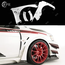 Для EVO 10 Varis Wide Ver. Более широкое стекло волокно переднее крыло+ 35 мм(4 шт) отделка для EVO10