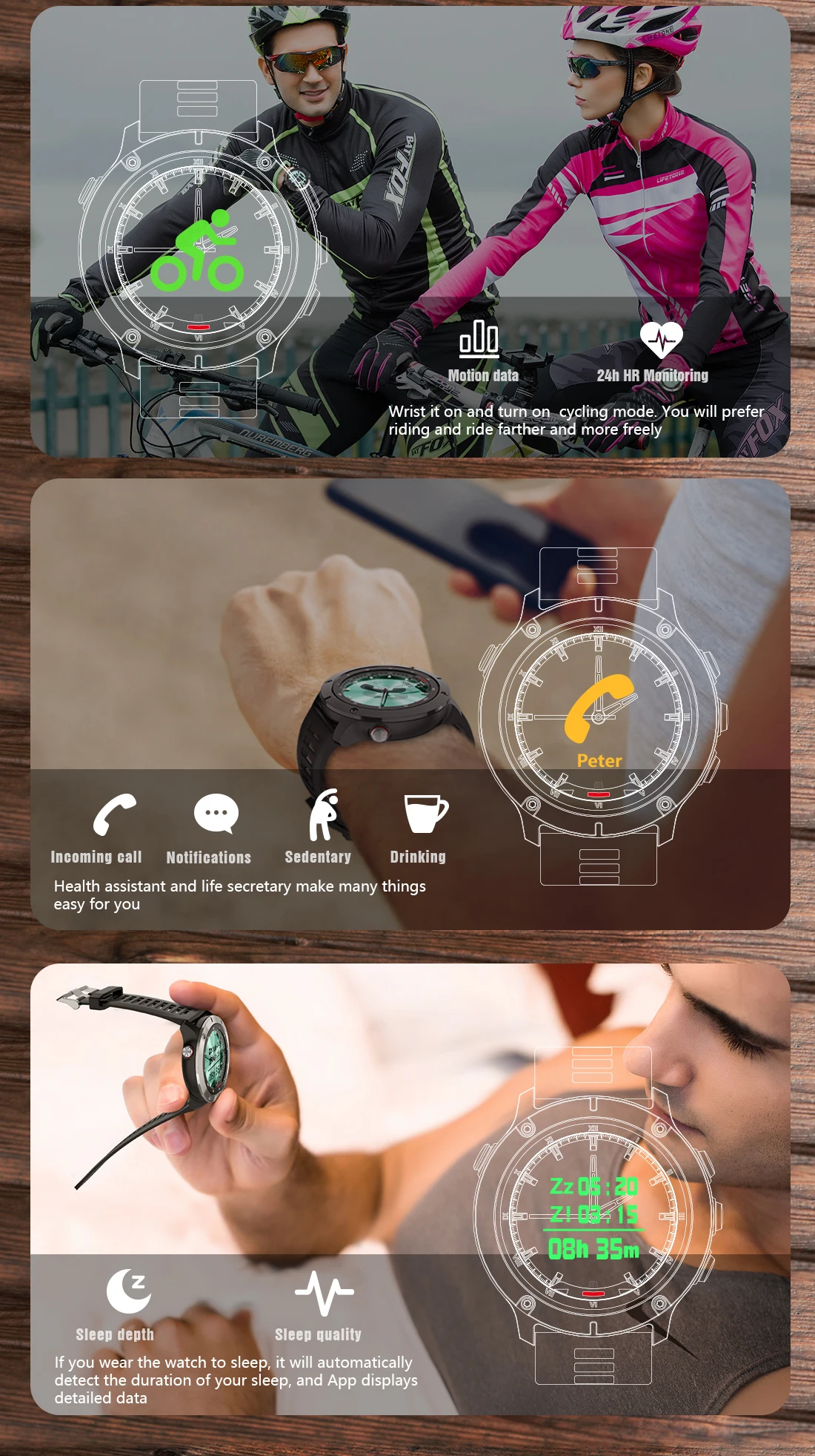 Dual Time Hybrid Smart Watch Men 2022 Digital Screen Remind Call Herat Rate Tracker Stainless Steel Fitness Smartwatch