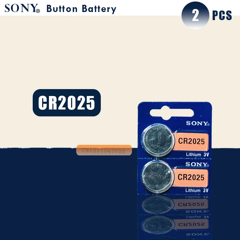 

2PCS/LOT SONY Original cr2025 Button Cell Batteries cr2025 3V Lithium Coin Battery For Watch Calculator Weight Scale