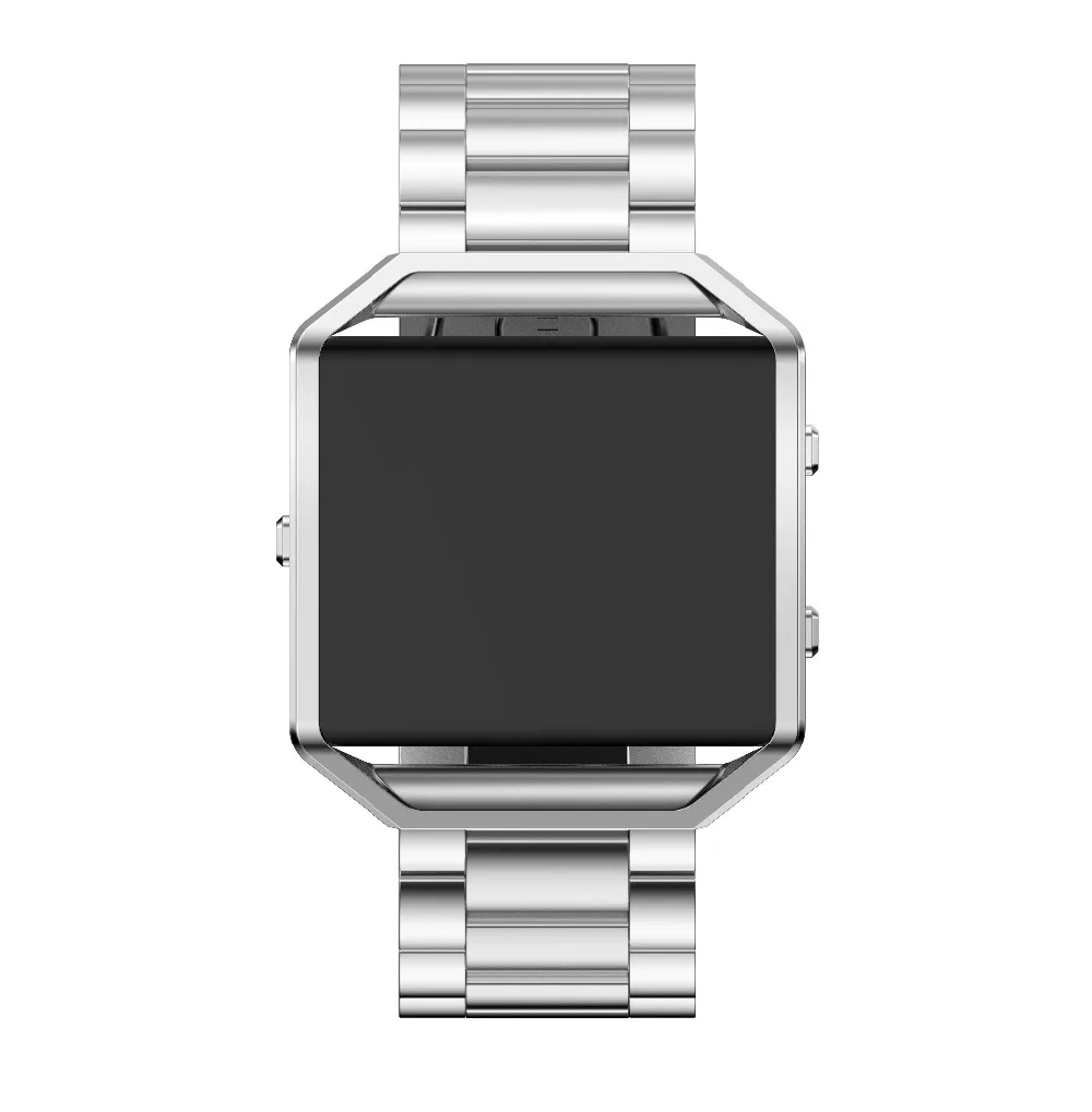 Ремешок для часов из нержавеющей стали для Fitbit Blaze умный Браслет ремешок роскошный сменный ремешок для часов Correa с рамкой
