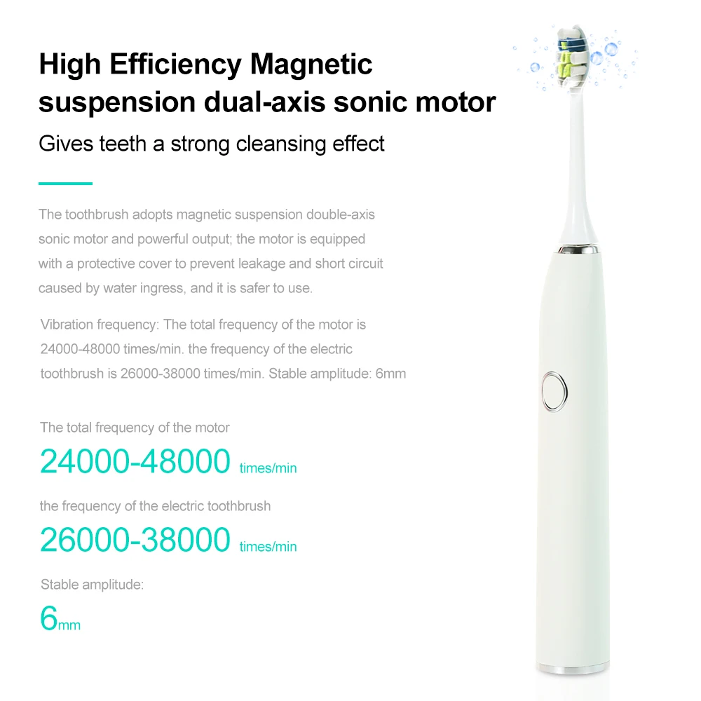 Flykul электрическая зубная щетка звуковая волна перезаряжаемая teethbritch TH9 IPX8 Водонепроницаемая сменная отбеливающая автоматическая зубная щетка