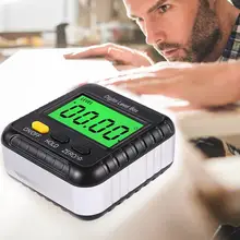 Novo medidor magnético digital de nível, inclinômetro, transferidor de chanfro, ferramenta de medição de madeira