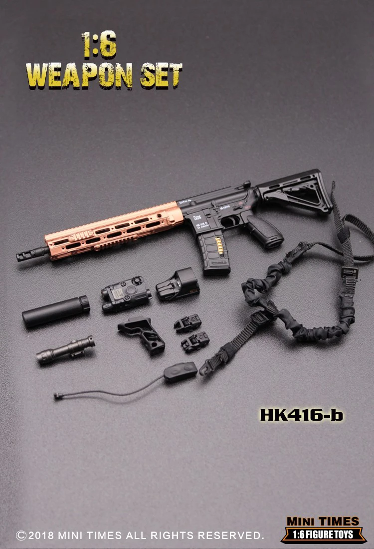 1/6 мини раз игрушки HK416 и M4 Штурмовая винтовка тактические аксессуары игрушечный