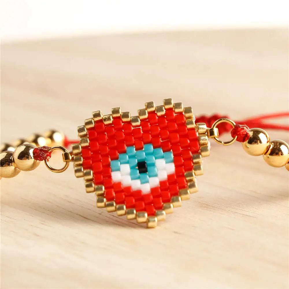 Go2boho браслет Evil Eye для женщин Delica MIYUKI очаровательный браслет турецкий глаз Bijoux ювелирные изделия ручной работы Japna Золотые пластиковые бусины