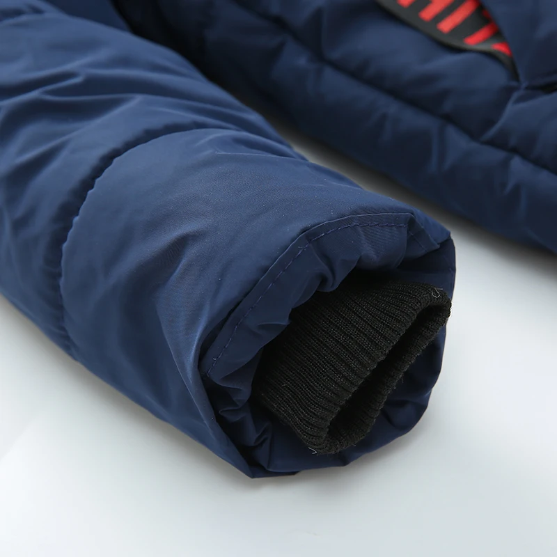 Kids Jacket For Boys Thick Cotton-padded Clothes Autumn Winter Children Boys Long Sleeve Hooded Outerwear Coat 2 3 4 5 Year