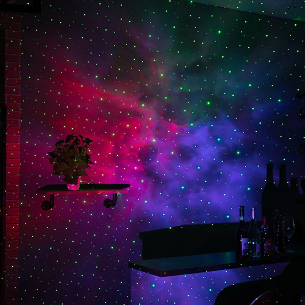 La-ser Starry Star Projector LED Rotating Night Light Galaxy Nebula Lamp US P3C9 