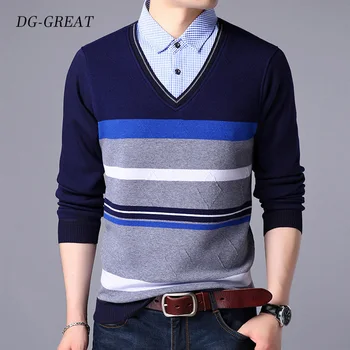 

Autumn Winter Men's Sweater Young Men's Long Sleeve Pullover Undershirt Casual Sweater Men Homme Plus Size Thin Sweater