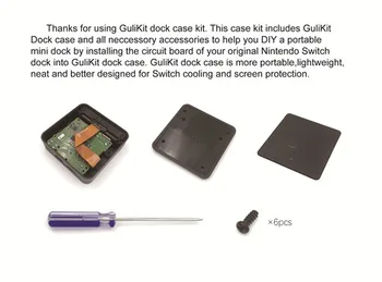 

GuliKit NS06 Portable DIY Dock Base Stand Assembly Accessories HDMI Type C Charger Docking Station for Nintend Switch NS Console