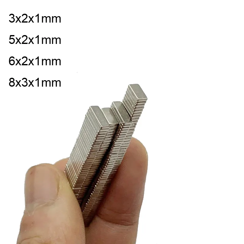 Неодимовый магнит 3x2x1 5x2x1 8x3x1 N35 3*2*1 постоянный мощный NdFeB 5*2*1 8*3*1 | Обустройство дома