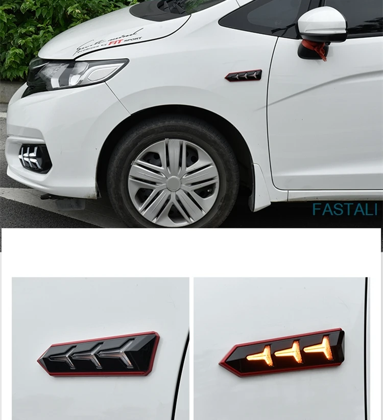 Для Honda FIT JAZZ 2014 19 светодиодный указатель поворота GK5 лист доска fishbone лампа боковой