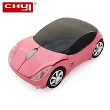 CHYI Cool Mini Автомобильная беспроводная мышь для детей 1600 dpi USB Оптический компьютер розовые мыши милый автомобиль Mause для девочек ноутбук Laptop персональный компьютер