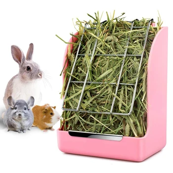 

Rabbit Guinea Pig Chinchilla Hay Feeder Less Wasted Pet Feeding Rack Manager Feeding Rabbit Pet Products Hay Feeder Supplies