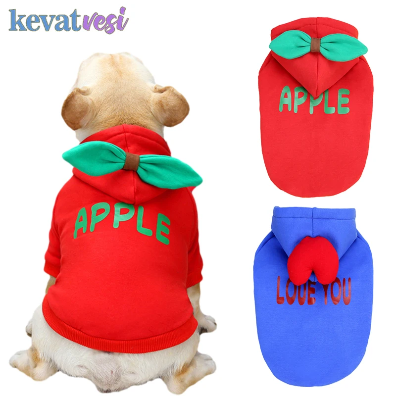 

Cute Pet Dog Coat Winter Warm Dog Coat Jacket Hoodies for Small Medium Dog Clothes French Bulldog Pet Costume Ropa Perro S-XXL