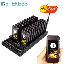 Retekess T111 Restaurant Pager Wireless Calling Paging Queuing System waiter calling system for restaurant pager call system