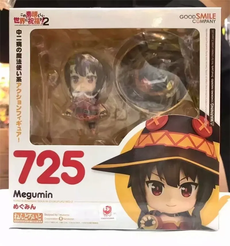 Аниме KonoSuba Божье благословение на этом чудесном мире Megumin Nendoroid 725 фигурка коллекционные игрушки подарки