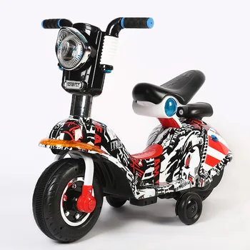 

Children's electric car motorcycle electric car Children's battery car with spray baby car