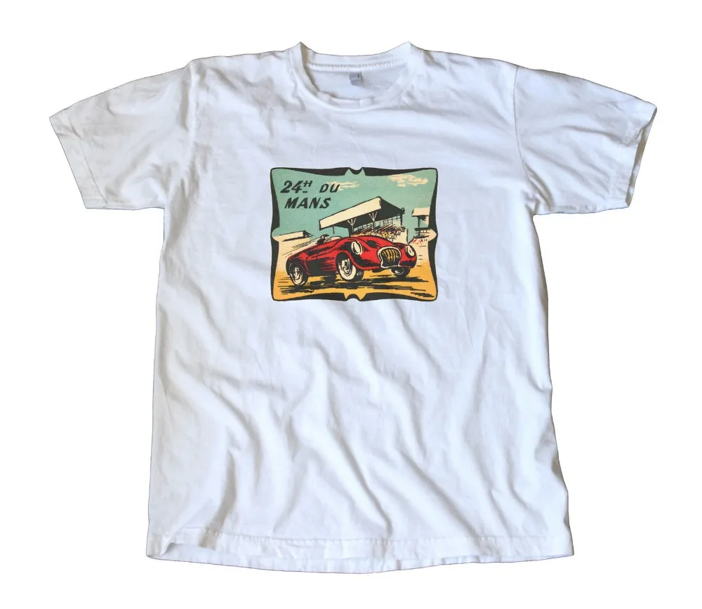 Vintage 24 Hours of Le Mans Decal T-Shirt - Du Endurance Rallye Racing Men T Shirt 2019 Summer Fashion Leisure |