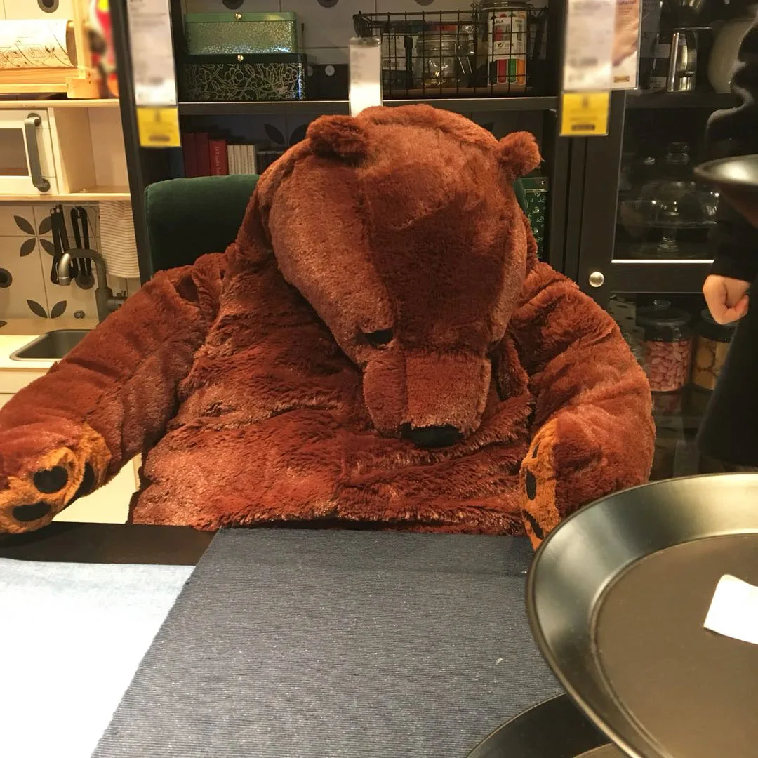 100cm Brown Teddy Bear Djungelskog 
