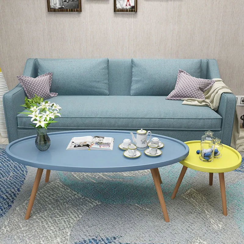 Скандинавский журнальный столик из массива дерева современный обеденный стол