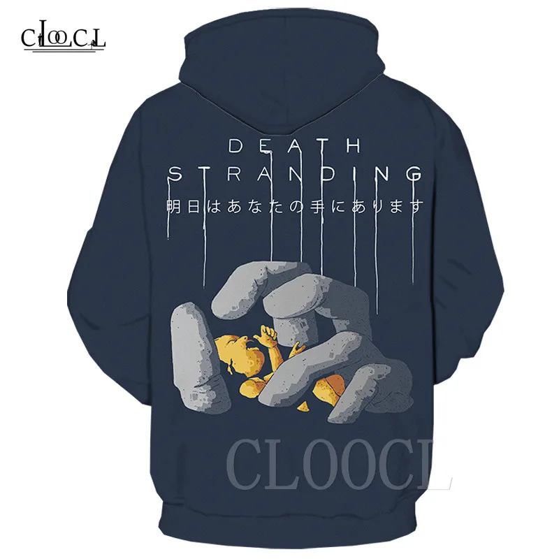 Толстовки с капюшоном «Death Stranding», повседневные толстовки с капюшоном в стиле аниме, топы, уличная одежда, новинка, 3D принт, игра для женщин и мужчин, толстовка, куртка, sudadera hombre