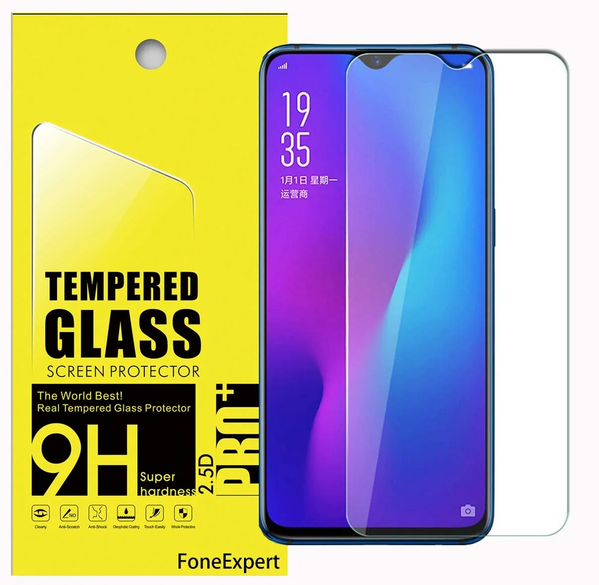 2.5D 9H закаленное стекло для VIVO V17 Neo Защита экрана смартфон Fornt защитная пленка