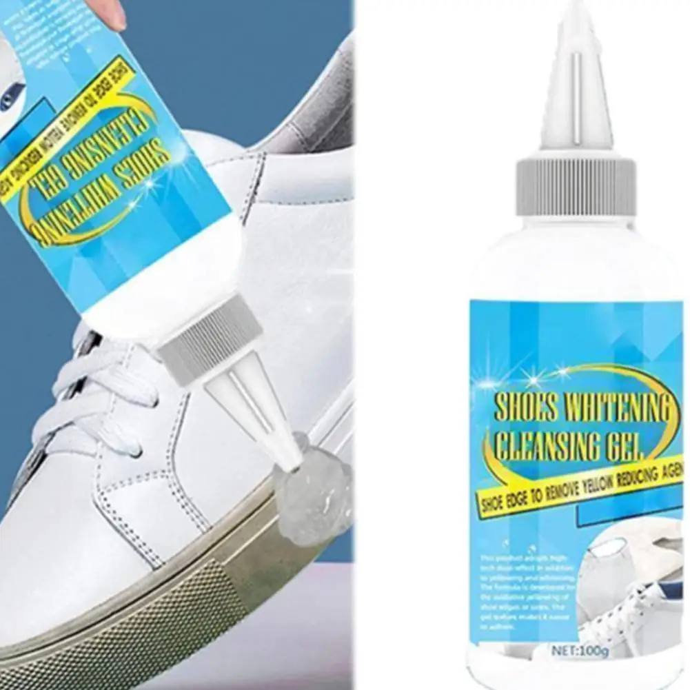 100ml White Shoe Cleaner Yellow Edge Reducing Agent Cleansing Gel Shoe Stain RemoverShoe