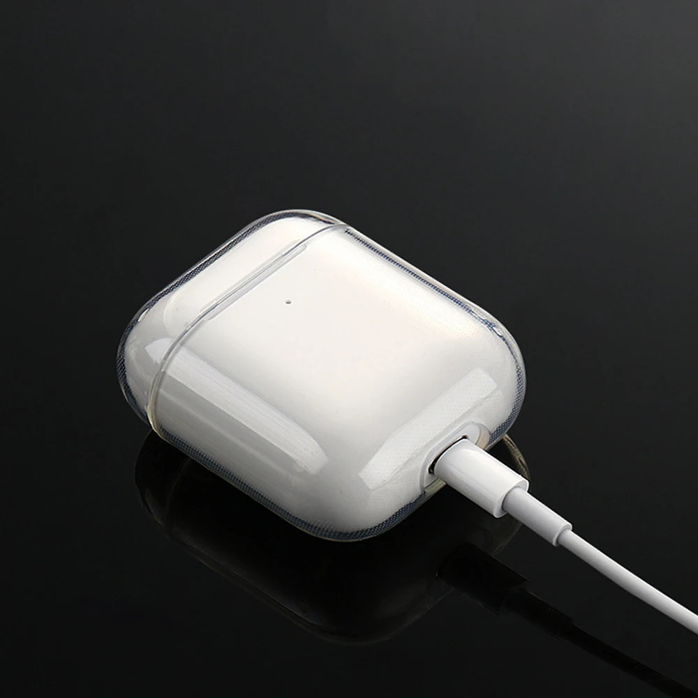 Хит продаж ультрапрозрачный силиконовый чехол для наушников Apple Airpods тонкий