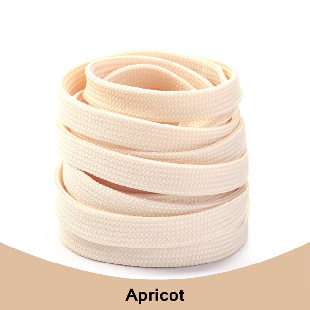 1Pair Sneakers Shoelaces Shoes Accessories Laces for Shoes Unisex Flat Shoe Laces Shoe Strings Shoelaces  Af1 Apricot