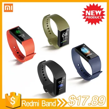 

Xiaomi Redmi Band Smart Wristband Fitness Bracelet 1.08" 4 Color Touch Screen Sleep Track Heart Rate Monitor USB Charging