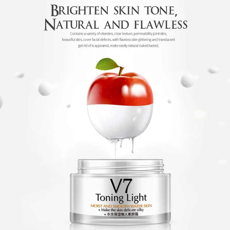OneSpring V7 Hyaluronic acid Whitening Cream Vitamins Moisturizing Makeup Cream Brighten skin Invisible Pores Nourish Face Cream