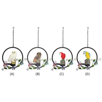 

Solar Power LED Owl Parrot Hanging Lamp Waterproof Garden Decorative Light