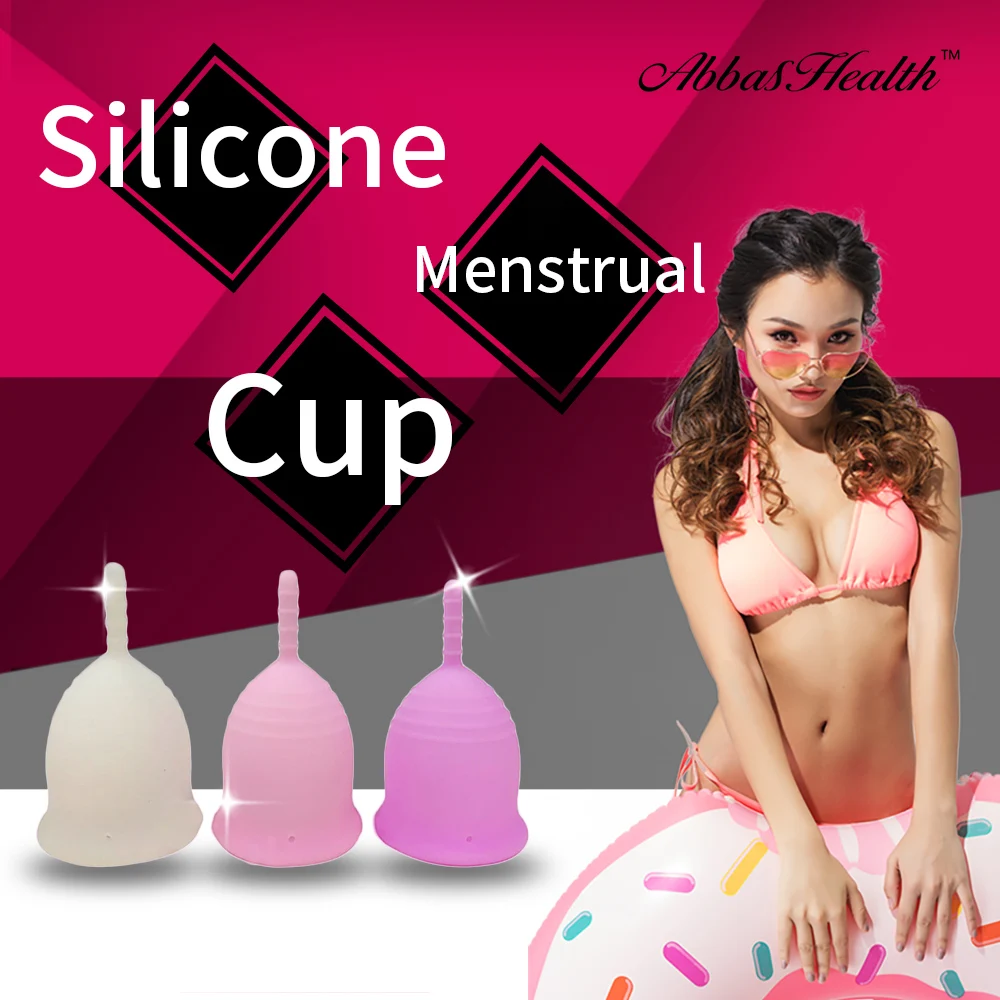 AbbasHealth Medical Grade Silicone Reusable Menstrual Cup Pink Lady Small Women | Красота и здоровье
