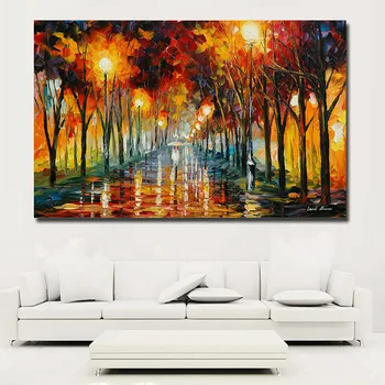 

Street Art Abstract Canvas Picture Knife Print Painting Wall Art with Frame Artwork Modern Living Room Poster and Prints Decor