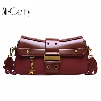 

Girls small bag 2019 new Korean version of wide shoulder strap shoulder Messenger bag retro Joker small bag