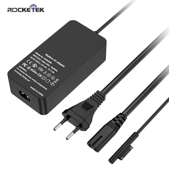 

Rocketek 15V 4A 44W For Microsoft Surface GO Book1 Pro 3/4/5/6 Laptop 1 AC power adapter fast charger with USB 5V 1.5A