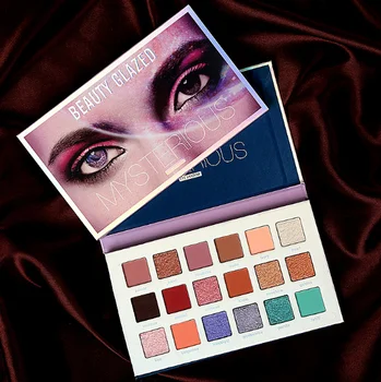 

VIP Beauty Glazed NEW 18 Colors Eyeshadow Pallete Silky Foggy Matte Eyeshadow Glitter Pigment Longlasting Smoky Eye Shadow